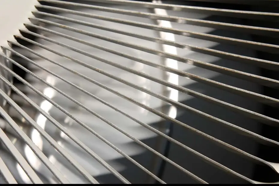 A close-up of a fan