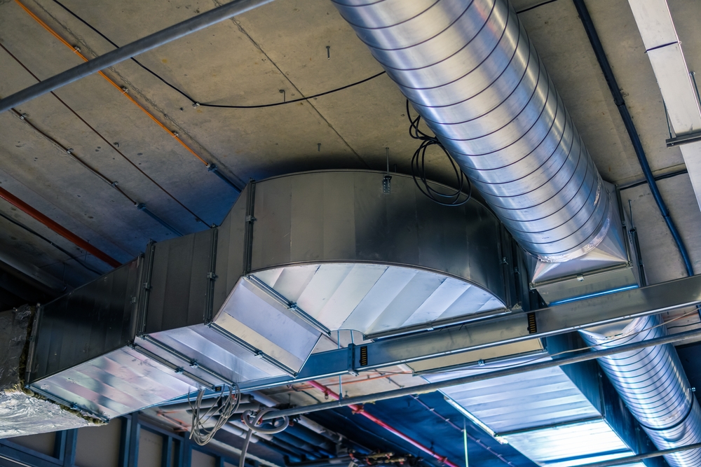 Ductwork on a Ceiling
