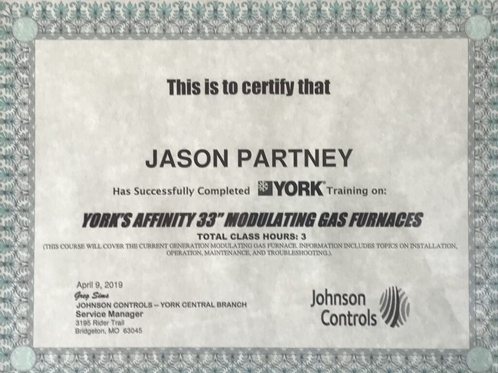 YORK's Affinity 33" Modulating Gas Furnaces YORK Training Certification 