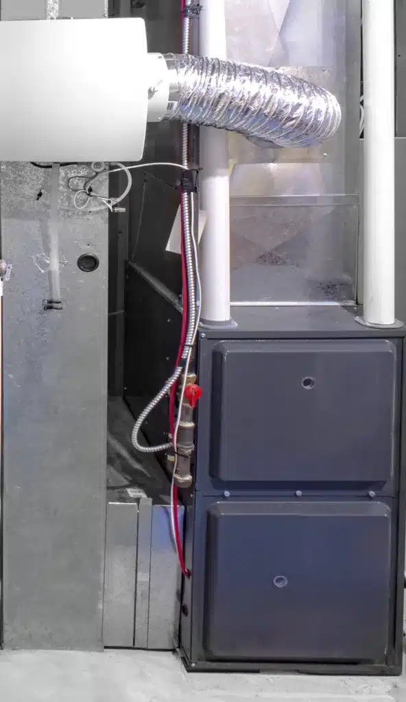 A Natural Gas Furnace with a Water Heater