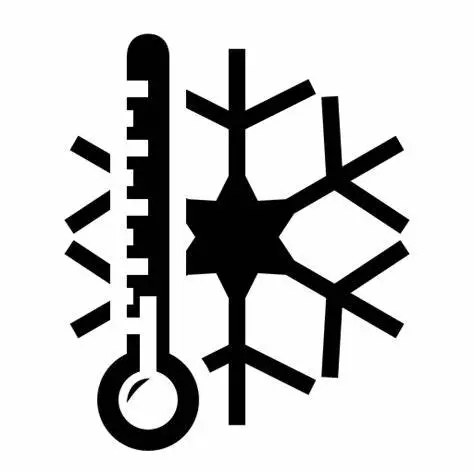 A picture of a snowflake with a thermometer in front of it 